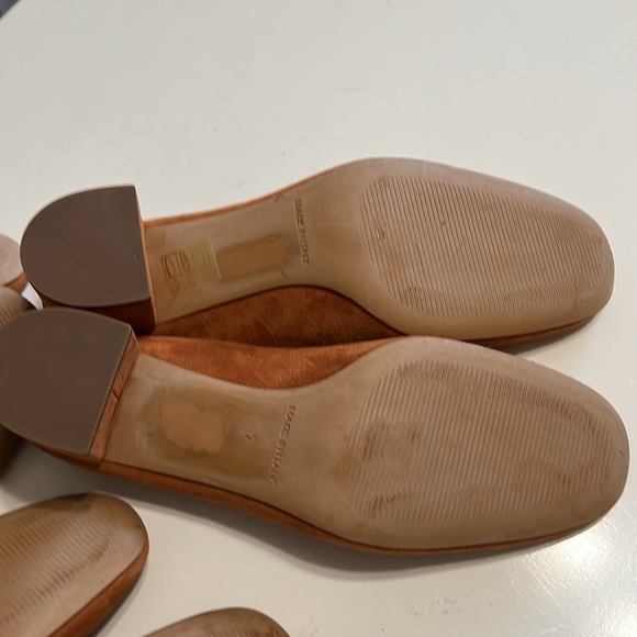 Everlane Italian Leather Day Heel Almond Suede - Picture 10 of 12